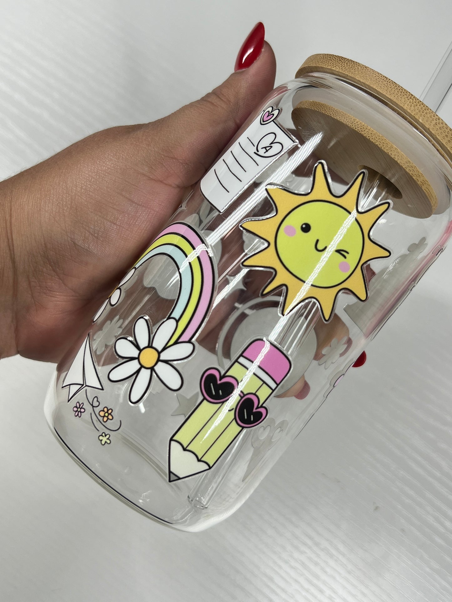 Vaso Can Glass Maestra Cute