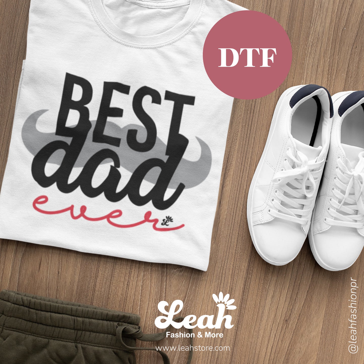Best dad ever DTF print