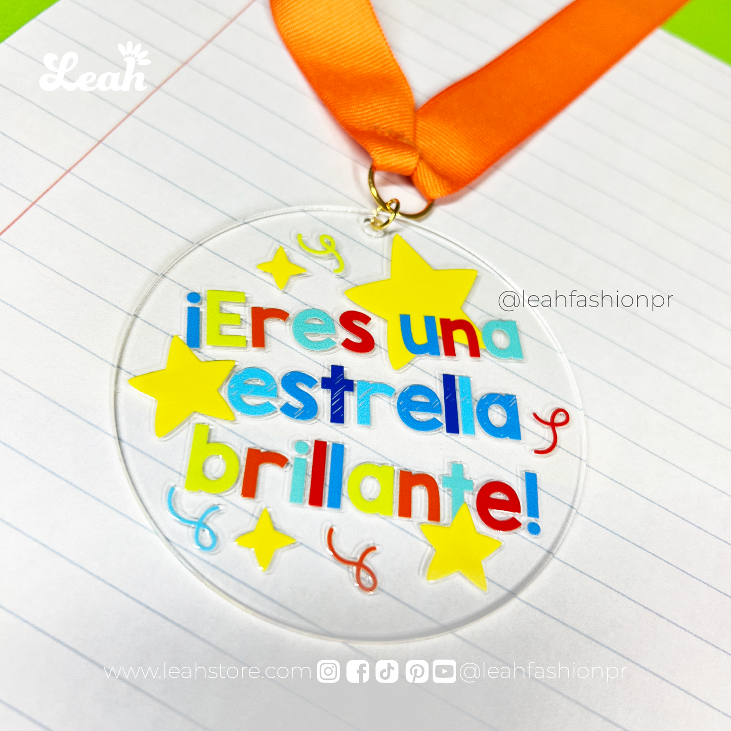 Medalla - "Eres una estrella brillante"