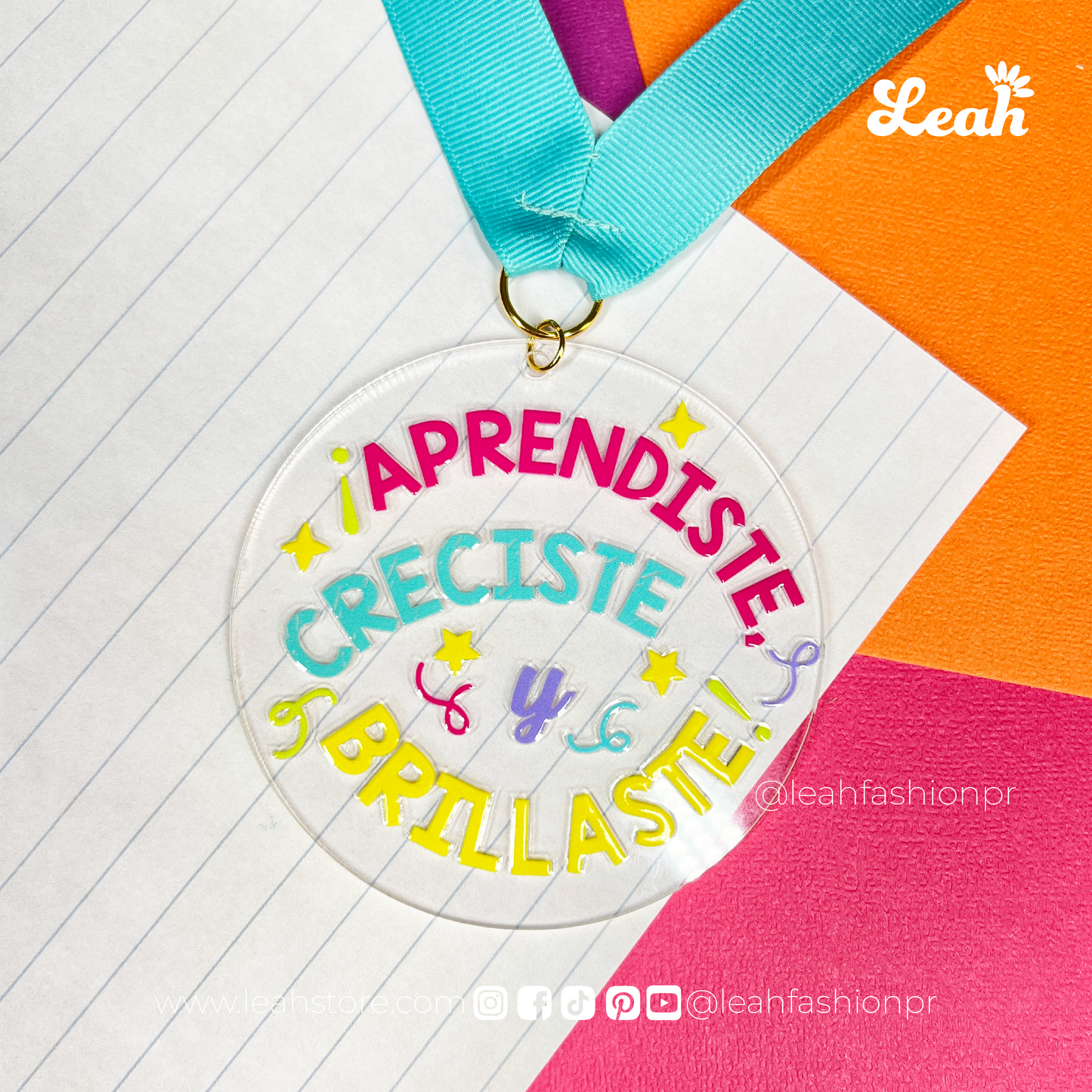 Medalla - "Aprendiste, creciste y brillaste!"