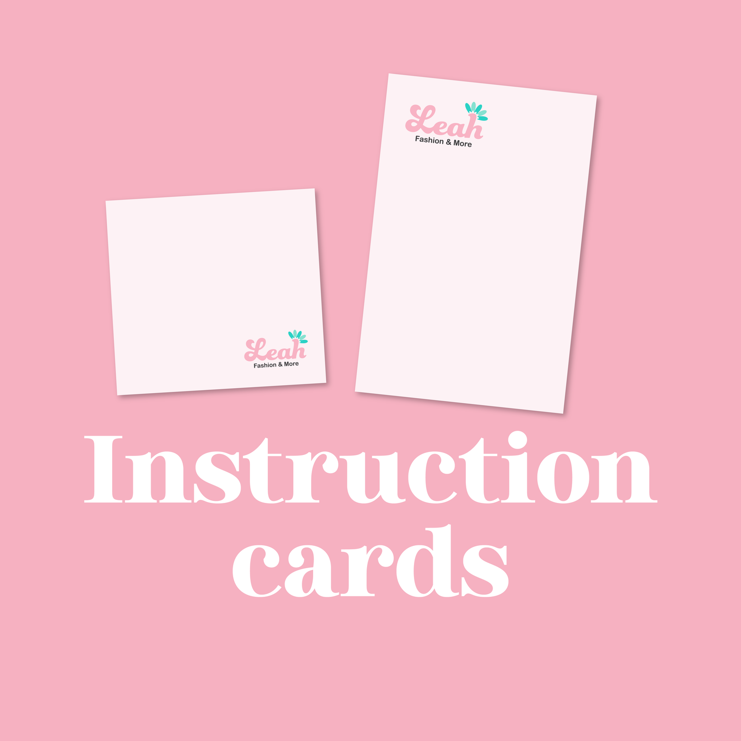 Instruction cards