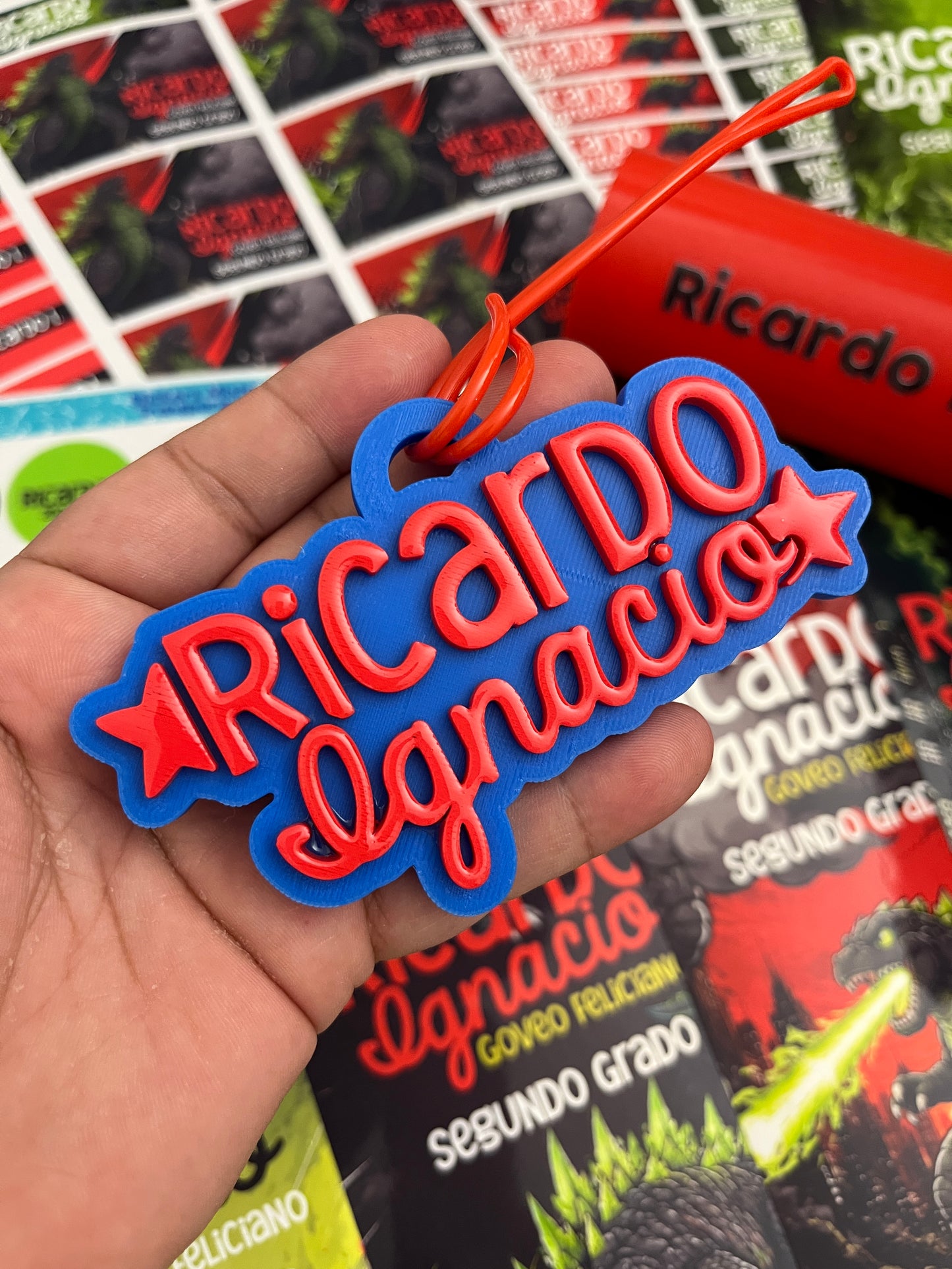 Tags con nombre 3D