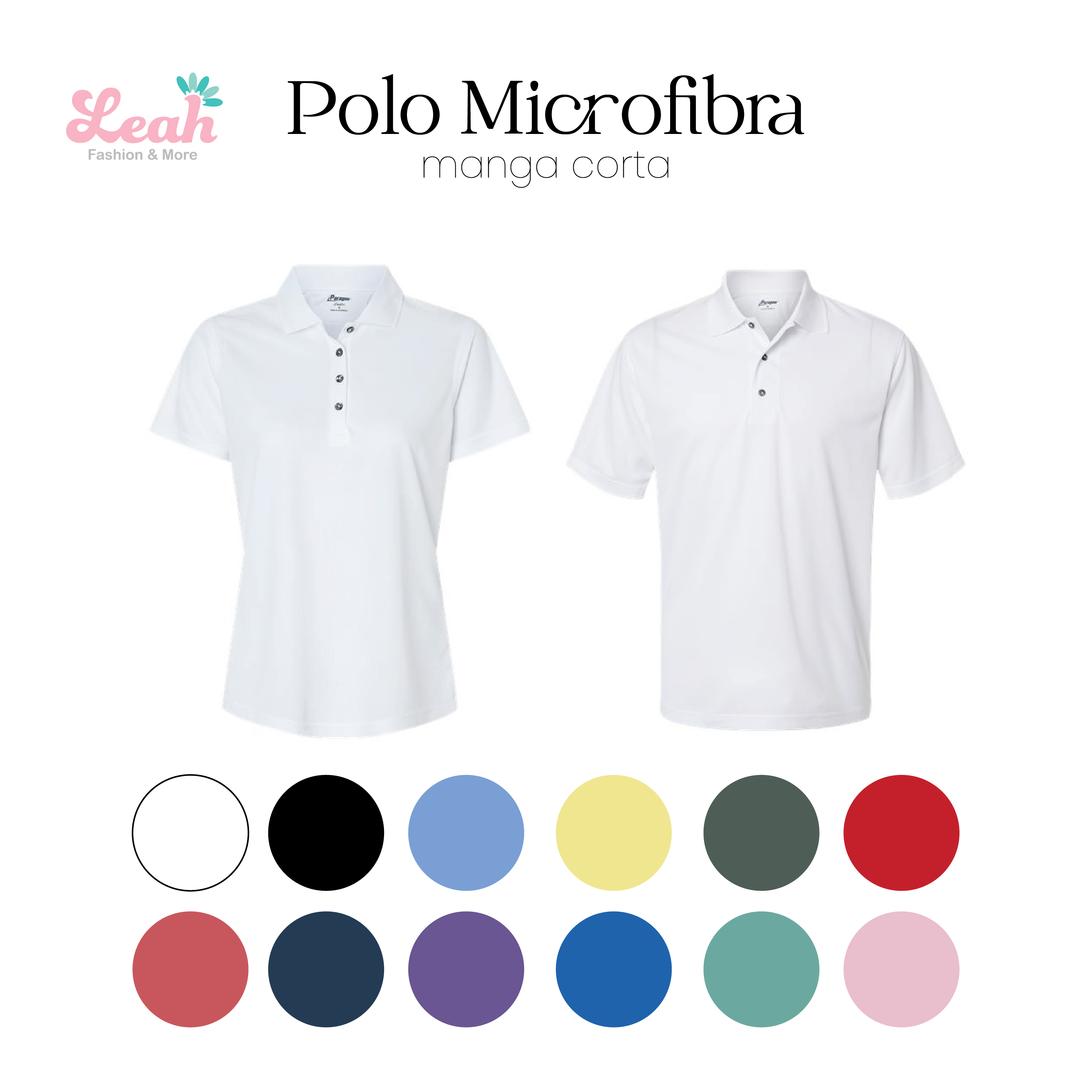 Custom Microfiber Polos – Leah Fashion and More