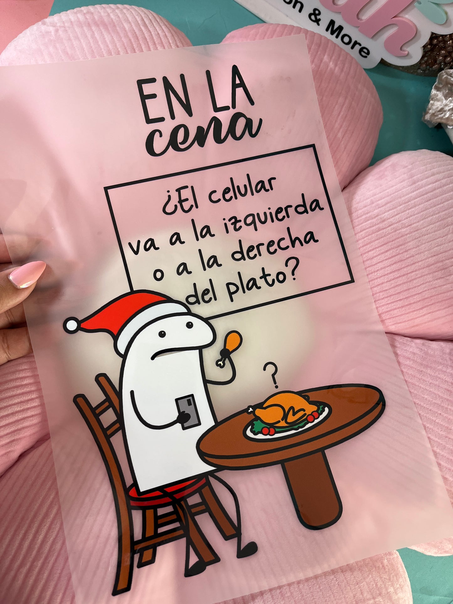 Flork celular y cena DTF print