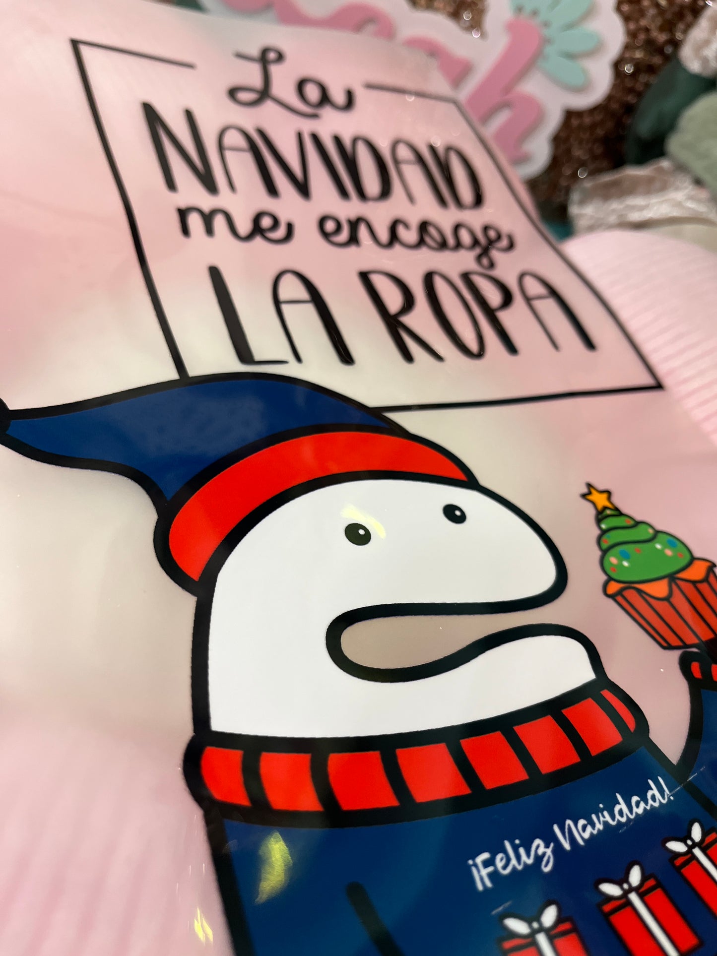 Flork la navidad encoge la ropa DTF print