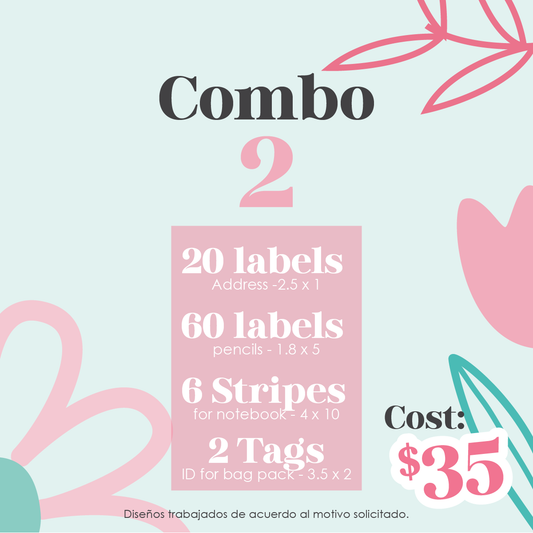 Combo 2 - Stickers para el Regreso a Clases