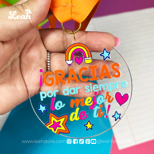 Medalla - "Gracias por dar siempre lo mejor de ti!"