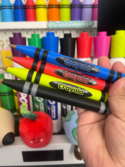 Combo 2 de bolígrafos en azul oscuro, rojo, verde y negro