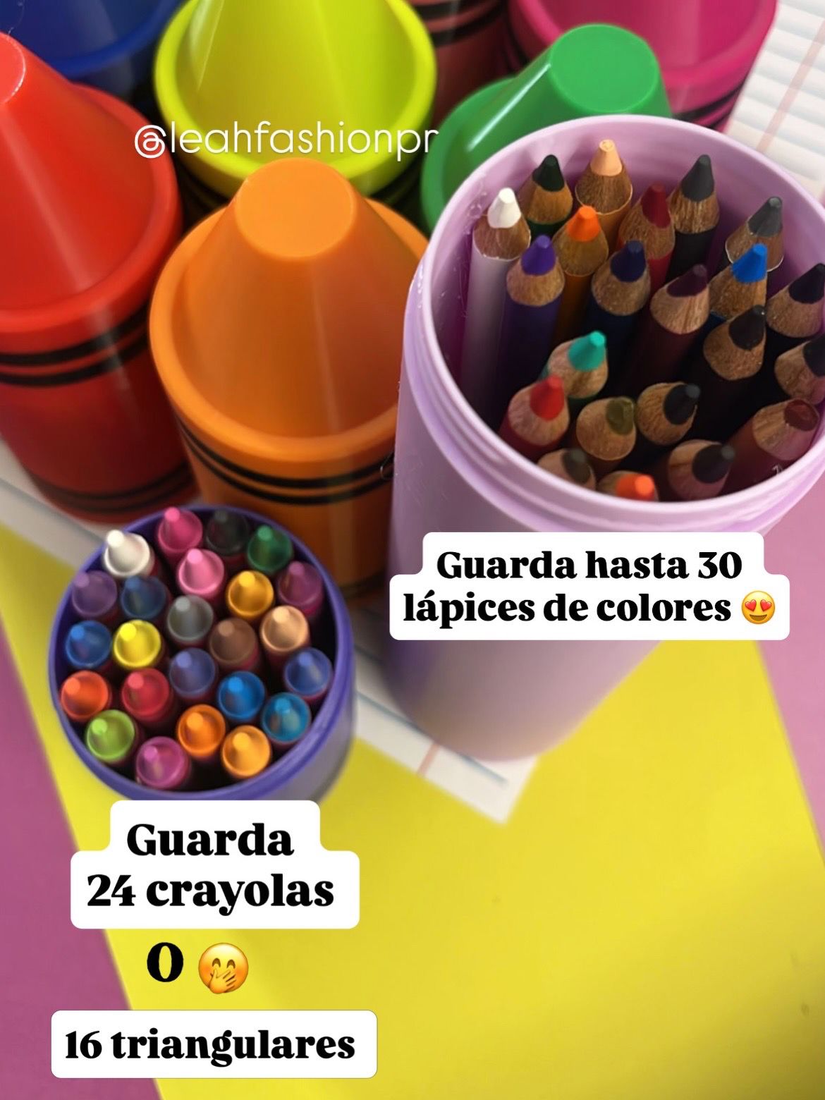 Combo Organizador de Crayolas y Lápices Personalizado