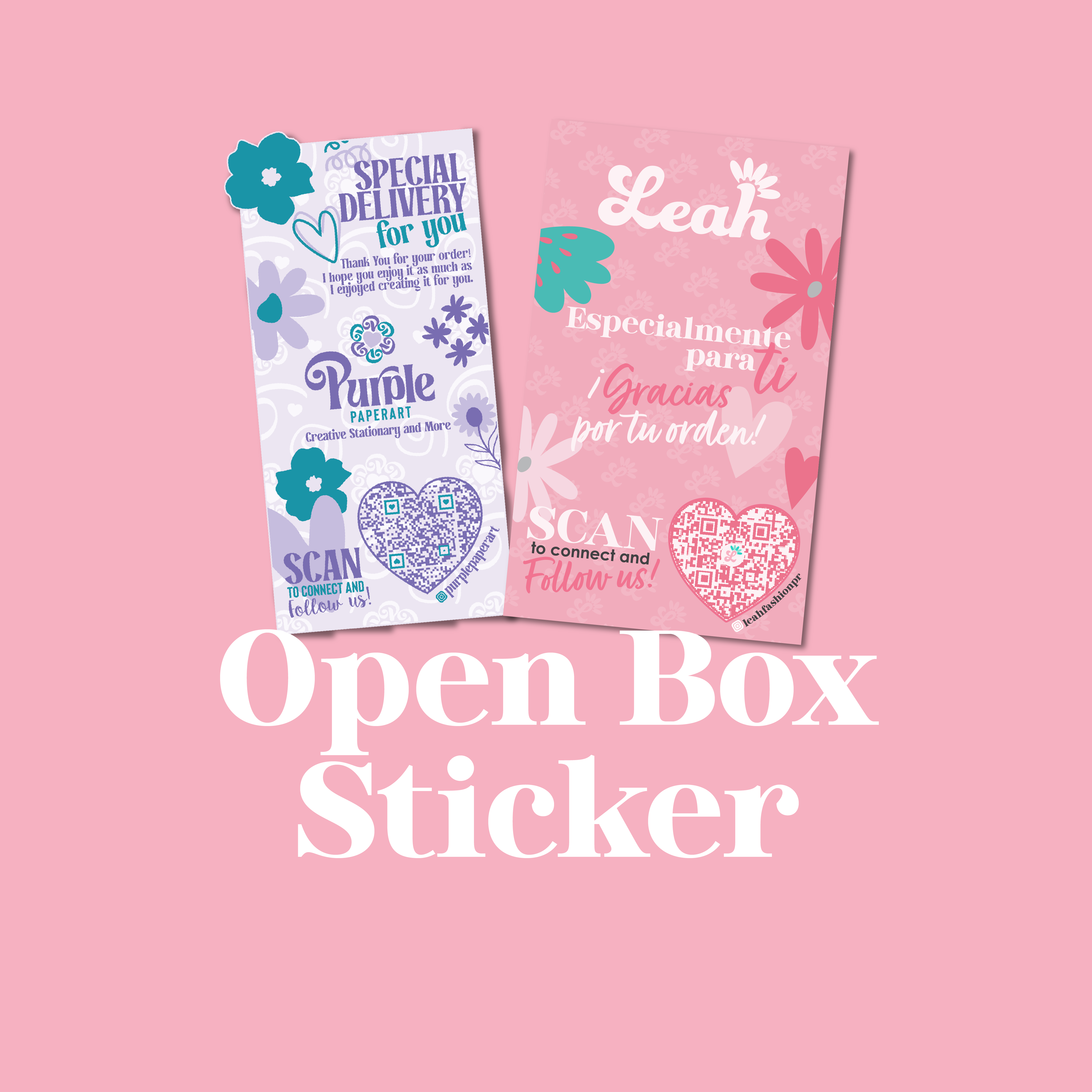 Open Box Stickers Open Box Sticker – Leah Fashion and More
