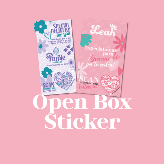 Open Box Sticker