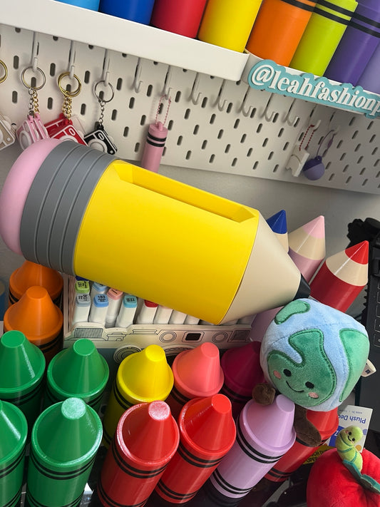 Dispensador de Kleenex 3D en forma de lápiz gigante