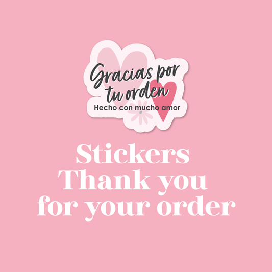 Stickers on pages - Thank you for your purchase